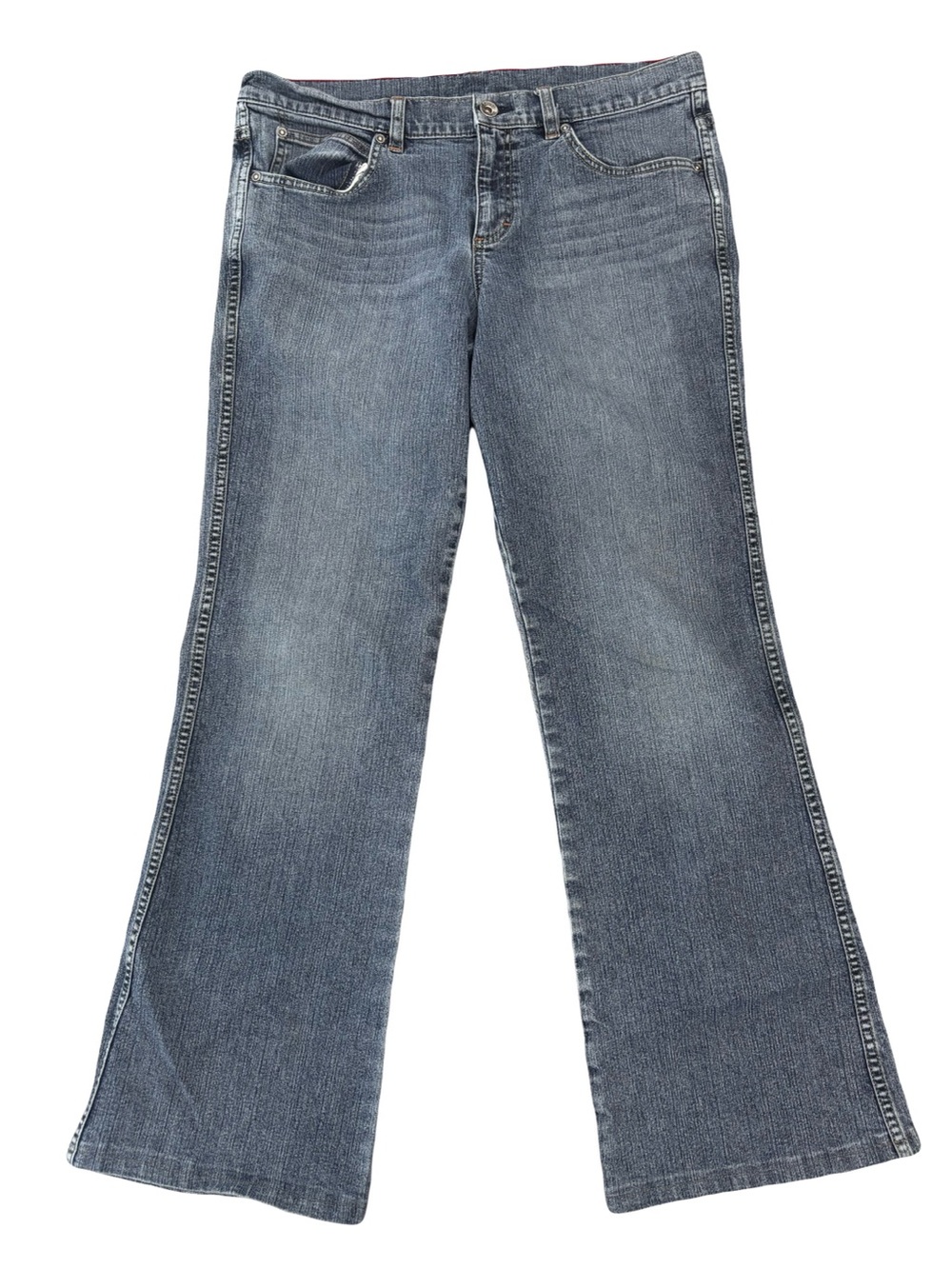 Early 2000’s Y2K Esprit Women's Flare Jeans in Medium Blue Wash